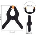 thumbnail image 2 of 30 pc Plastic Nylon Spring Clamps Clip Jaw Opening DIY Woodworking Tools Black 6.5x5.6x0.8cm, 2 of 6