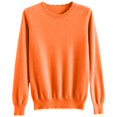 thumbnail image 4 of Women's Long Sleeve Pullovers Sweater Women's Round Neck Loose Casual Knit Bottoming Coat, 4 of 4