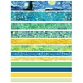 thumbnail image 2 of Pxymoer Washi Tape Set of 12 Rolls , Van Gogh Starry Night Decorative Green Leaves Floral Blue Yellow Washi Masking Tape Sets for Craft , Kids Scrapbook , Bullet Journal , DIY Gift Wrapping (Yellow), 2 of 6