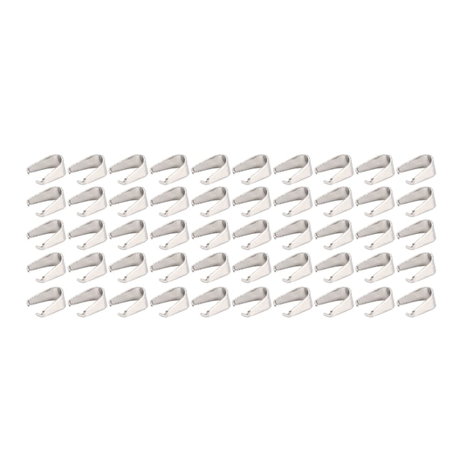 Fdit 500Pcs Pinch Clips Strong High Temperature Resistant Exquisite Pendant Connectors For DIY Jewelry Making,Bail Clasp