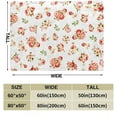 thumbnail image 5 of Pink Rose Throw Blanket Botanical Floral Printed Blanket Super Soft Flannel Throw Blanket Lightweight Fluffy Plush Fuzzy Bed Blanket for Bedding Sofa and Travel 50"X60", 5 of 6