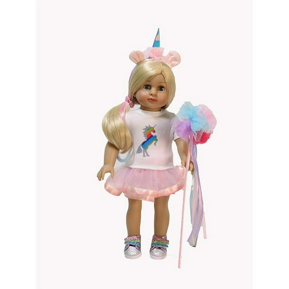 Pastel Rainbow Unicorn 4pc