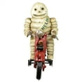 thumbnail image 2 of Michelin Man Motorcycle Motorbike Bike Mascot Figure Statue Bibendum Cast Iron, 2 of 5