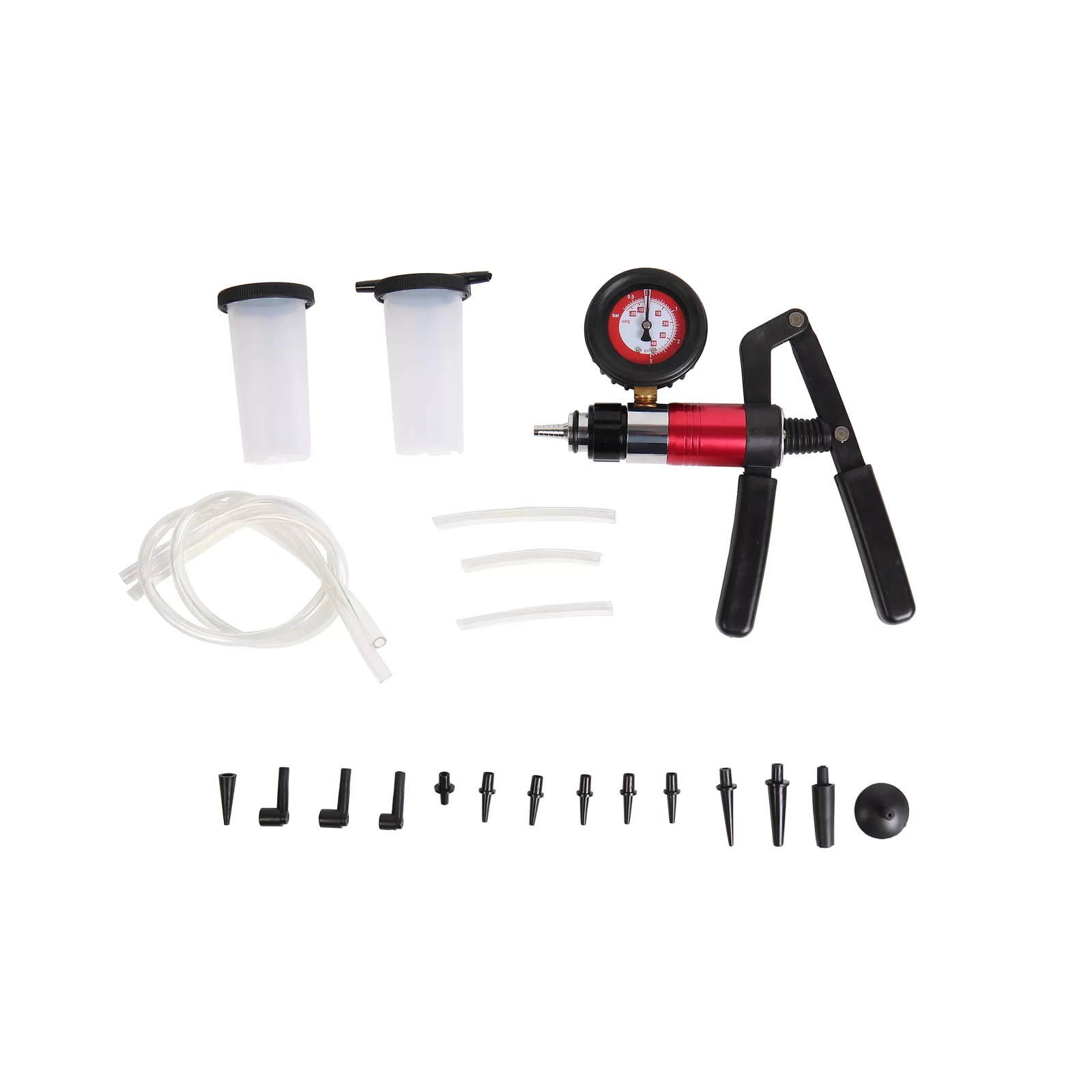 MOSTPLUS 21PCS Hand-Held DIY Vacuum and Pressure Pump Tester Kit Brake Bleeder Kit