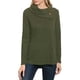 thumbnail image 2 of Tops Para Mujer Elegante Blusa Casual Camisas de Manga Larga Otoño Sólido Botón Suelto Camiseta Con Cuello de Pila Odeerbi ODB171351, 2 of 8