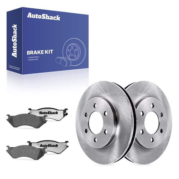 AutoShack Front Vented Brake Rotors   Ceramic Pads 6-PC Brake Kit Replacement for 2002 Ford Expedition 2002 Lincoln Navigator 12.99" (329.9 mm)