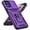 Purple w/ Slide Camera 2nd gen. Military Grade, variant on for Motorola Moto G Play 2024 Case with Slide Camera Cover HD Screen Protector [Military Grade Drop Tested] Magnetic Ring Holder Kickstand Protective Phone Case for Moto G Play 4G 2024, Black