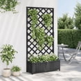 thumbnail image 3 of vidaXL Planter Black Solid Fir Wood Large Planters Planter, 3 of 8