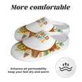 thumbnail image 6 of KLL World Travel3 Pattern Adult Unisex Cozy Slippers,Fuzzy Slip-on Slippers TPR Sole Slippers Comfort Plush Home Footwear for Indoor & Outdoor-8, 6 of 7