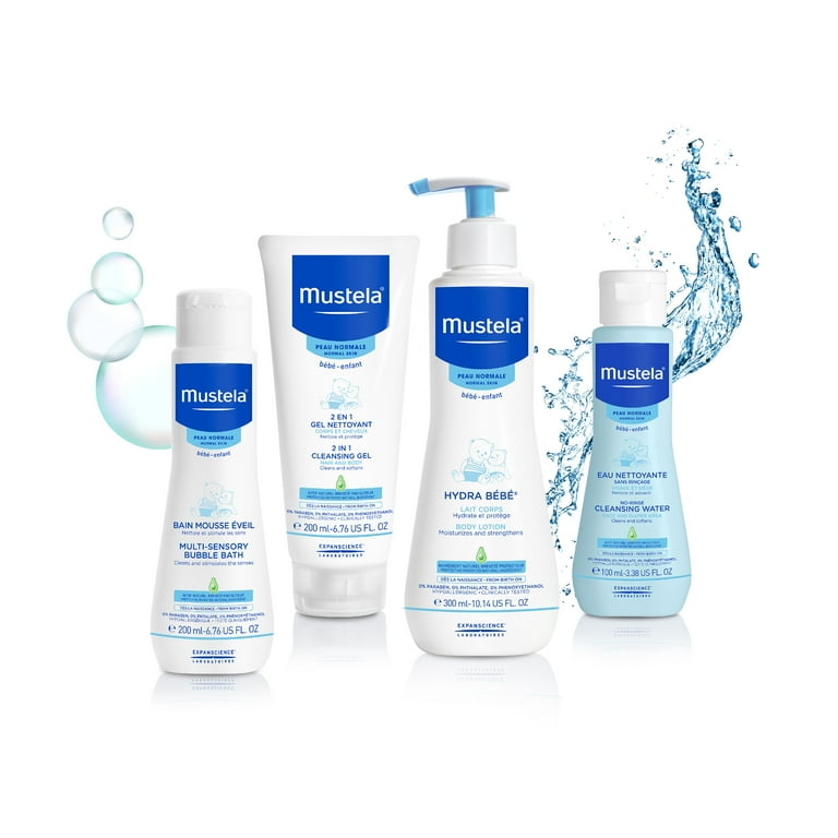 Mustela Baby Bathtime Essentials Gift Set, Natural Baby Skin Care