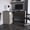 Light Gray, variant on Black L-Shaped Desk with Drawers and Metal Handles / Retractable Tray, Corner Fit