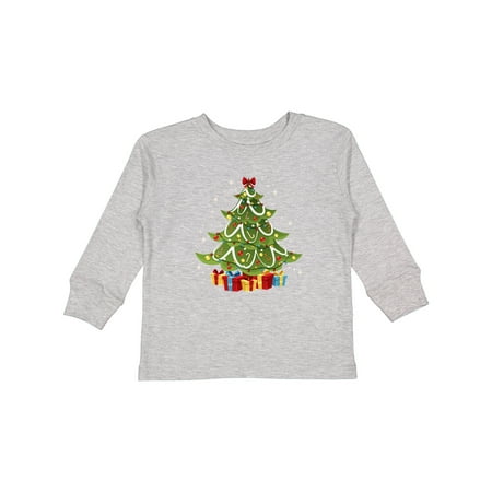 

Inktastic Christmas Tree Boys or Girls Long Sleeve Toddler T-Shirt