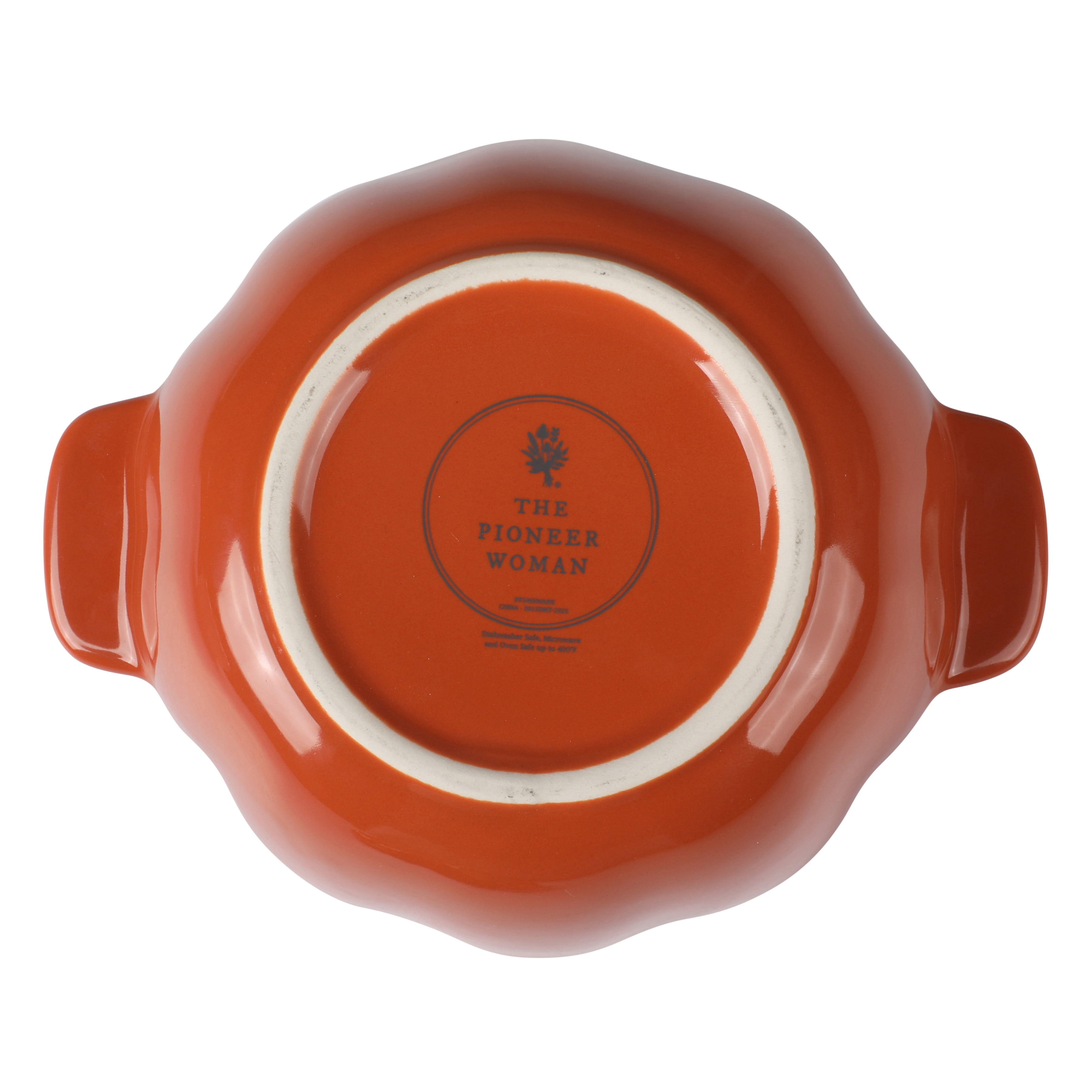 The Pioneer Woman .5 Quart Pumpkin Stoneware Mini Cocottes with Lids, Orange, Set of 3