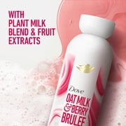 Dove Plant Milk Cleansing Body Wash Oat Milk & Berry Brulee, 17.5 fl oz