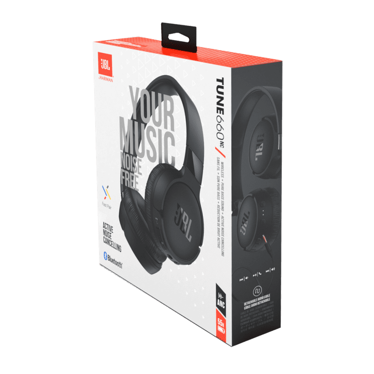 JBL Tune 660NC Wireless Bluetooth On-Ear Headphones with Pure Bass