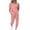 Pink, variant on Scyoekwg Summer Outfits for Women 2 Piece Trendy Loose Sweatsuits Sets Solid Color Short Sleeve Round Neck Drawstring Tops Jogger Pants Casual Tracksuit (Hot Pink,M)
