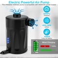 thumbnail image 5 of Electric Air Pump, Portable Air Mattress Pump Rechargeable Mini Inflator Air Pump for Inflatables, Pool Floats, Boat, Pool Toys, Travel Outdoor Camping with 4 Nozzles, 5 of 5