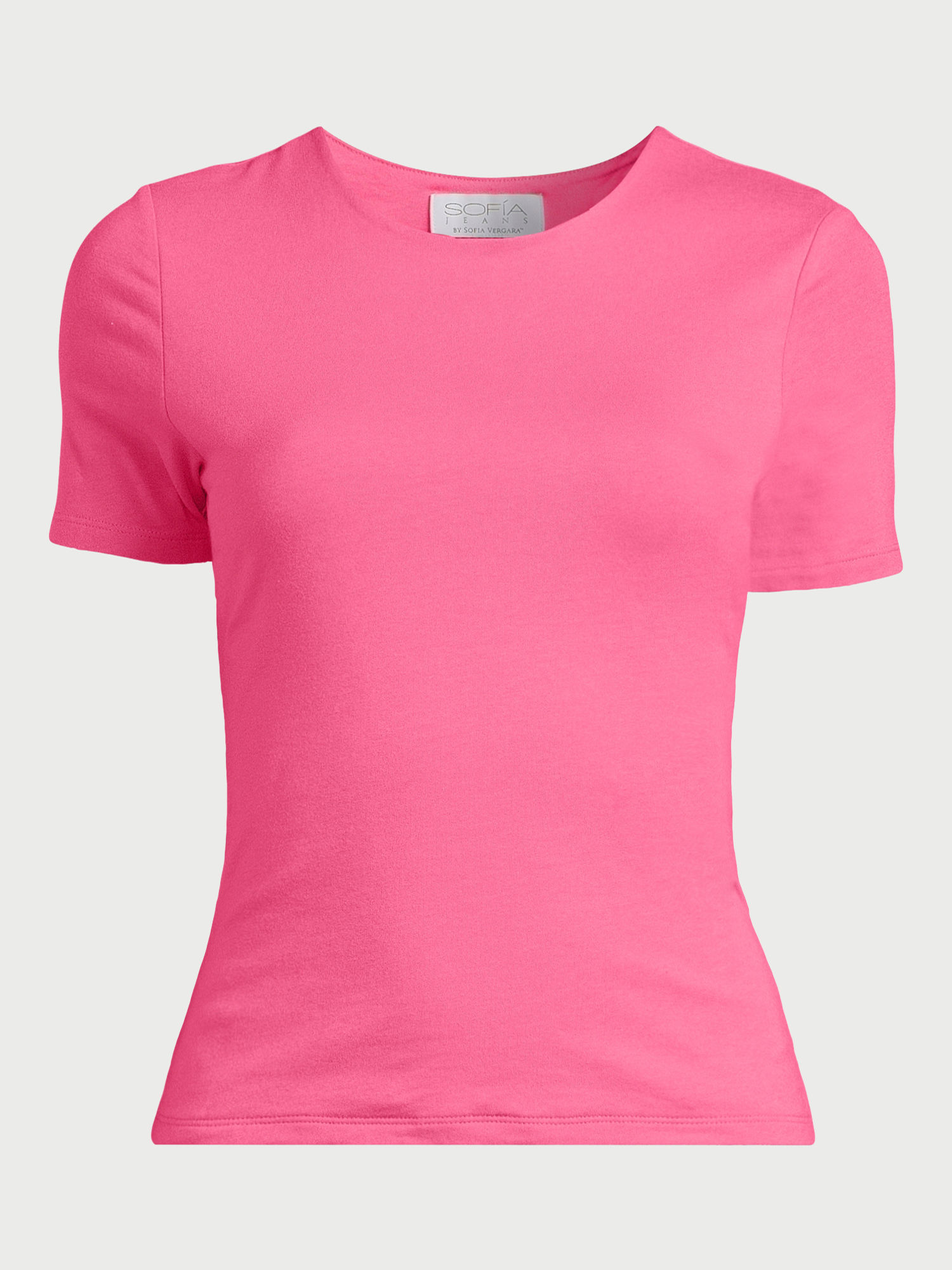 Sofia Jeans Women's High Neck Tee with Short Sleeves, Sizes XS-3XL