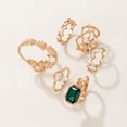 thumbnail image 3 of RYRDWP Five-pointed Star Wave Geometry Ear Of Ring Six-piece Set, 3 of 8