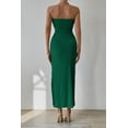 thumbnail image 2 of Vestido PRETTYGARDEN Maxi Tubo Strapless Verde Talle S, 2 of 7