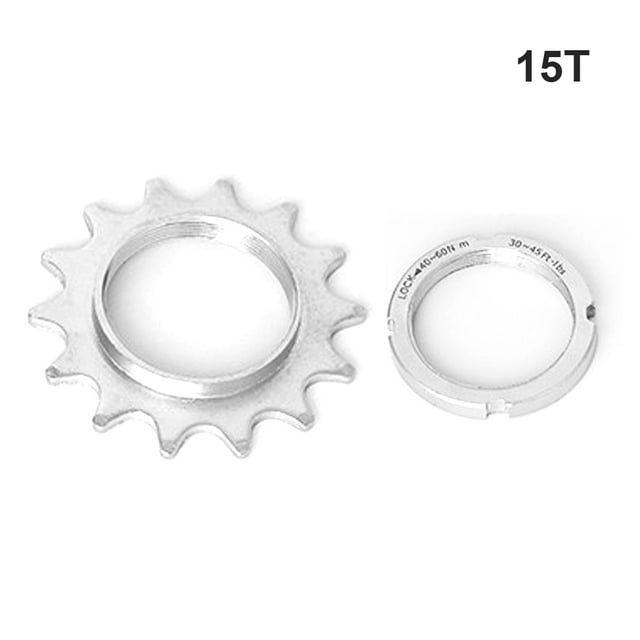Engrenages de Roue de Vélo de Montagne à Pignon Fixe, Pignon de Bicyclette MTB pour Roues, Anneaux de Verrouillage de Moyeu, Entretien, Accessoires de Pédalier de Cyclisme, Pièces de Remplacement 15T