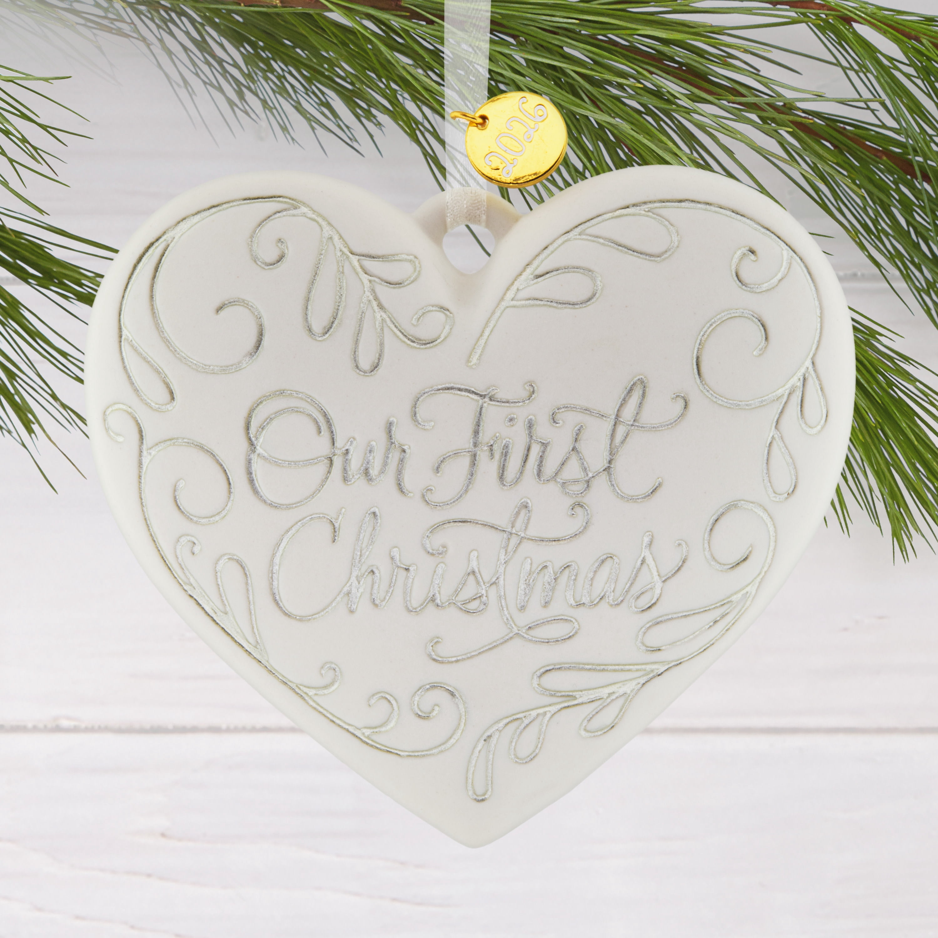 Hallmark Christmas Ornament (First Christmas Heart 2026, Metal), 1 Count