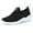 Black, variant on KAQ Women's Comfortable Walking Shoes - Tennis Athletic Casual Slip on Sneakers
