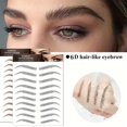 thumbnail image 2 of 6D Eyebrow Tattoos Stickers Makeup Long Lasting Black Brown Eyebrow Sticker Hair-Like Waterproof Natural Fake Eyebrow Stickers For Brow Grooming Shaping, 2 of 5