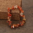 thumbnail image 3 of opvise Elastic Rope Handmade Stone Bracelet Lightweight Irregular Faux Gem Women Bracelet Hand Decor, 3 of 8
