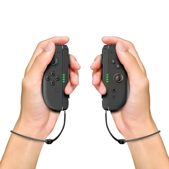 Wrist Strap Compatible with NS Switch 2 JoyCon 2 Pack Ergonomic Lanyard Replacement Parts Accessories for Switch 2025 JoyCon Controller【JoyCon Not Included】-Black