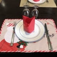 thumbnail image 1 of TIMIFIS Placemats Santa Snowman Embroidery Placemat Doll Insulation Mat Table Mat Place Mats, 1 of 5