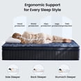 thumbnail image 5 of Zoopower 12 inch King Hybrid Mattress in a Box with Cooling Gel Memory Foam, Medium Firm King Size Mattress with Pocket Spring, Edge Support, 5 of 11