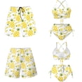thumbnail image 6 of XYZCANDO Hawaiian Couple Matching Swimwear Pineapple Beach Outfit Men Board Shorts Women Plus Size Bikini Matching His and Hers Swimsuit Set for Summer Beach Pool Vacation Resort Wear, 6 of 6