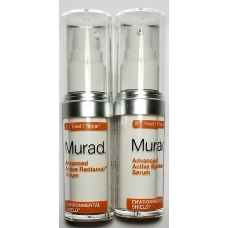 2 X Murad Advanced Active Radiance Serum. Environment Shield. 0.5 Oz. Each