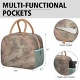 thumbnail image 6 of Lunch Bag Lunch Box for Women Reusable Insulated Lunch Cooler Bags,Large Capacity for Work Travel Picnic,Water-Resistant Marble Lunch Tote Bag Gifts for Woman Mom Beige, 6 of 6