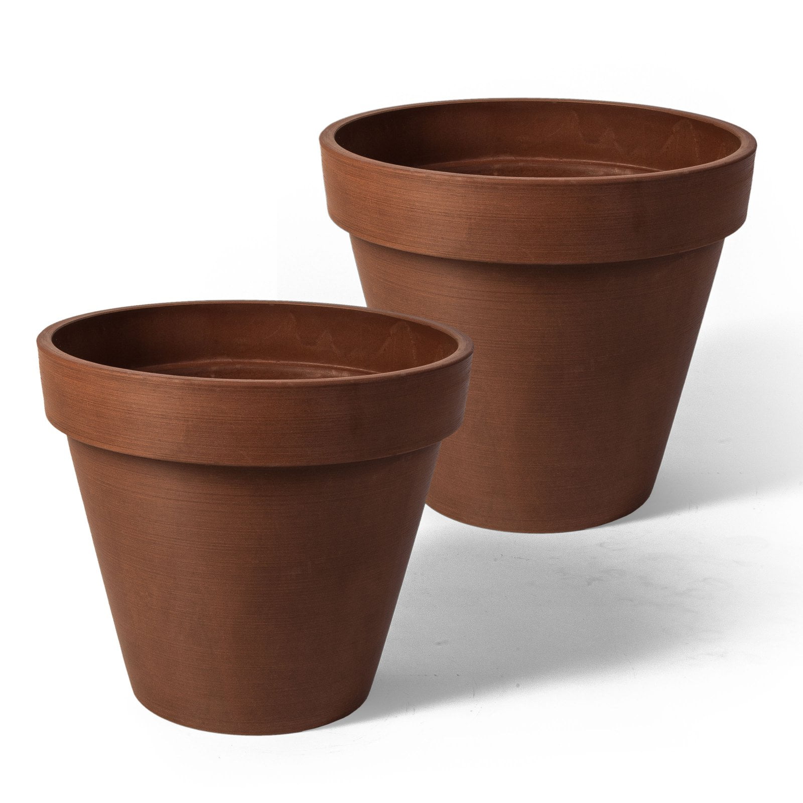 Algreen Round 6 in. Banded Planter Set of 2 by Algreen