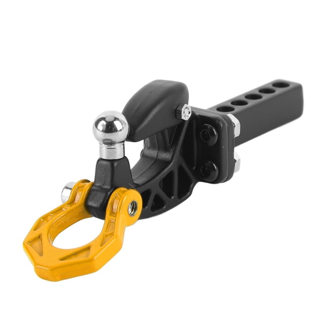 Metal RC Crawler Trailer Hook Tow Hitch, Trailer Hitch Receiver for 1/10 RC Crawler Rear Bumper Parts