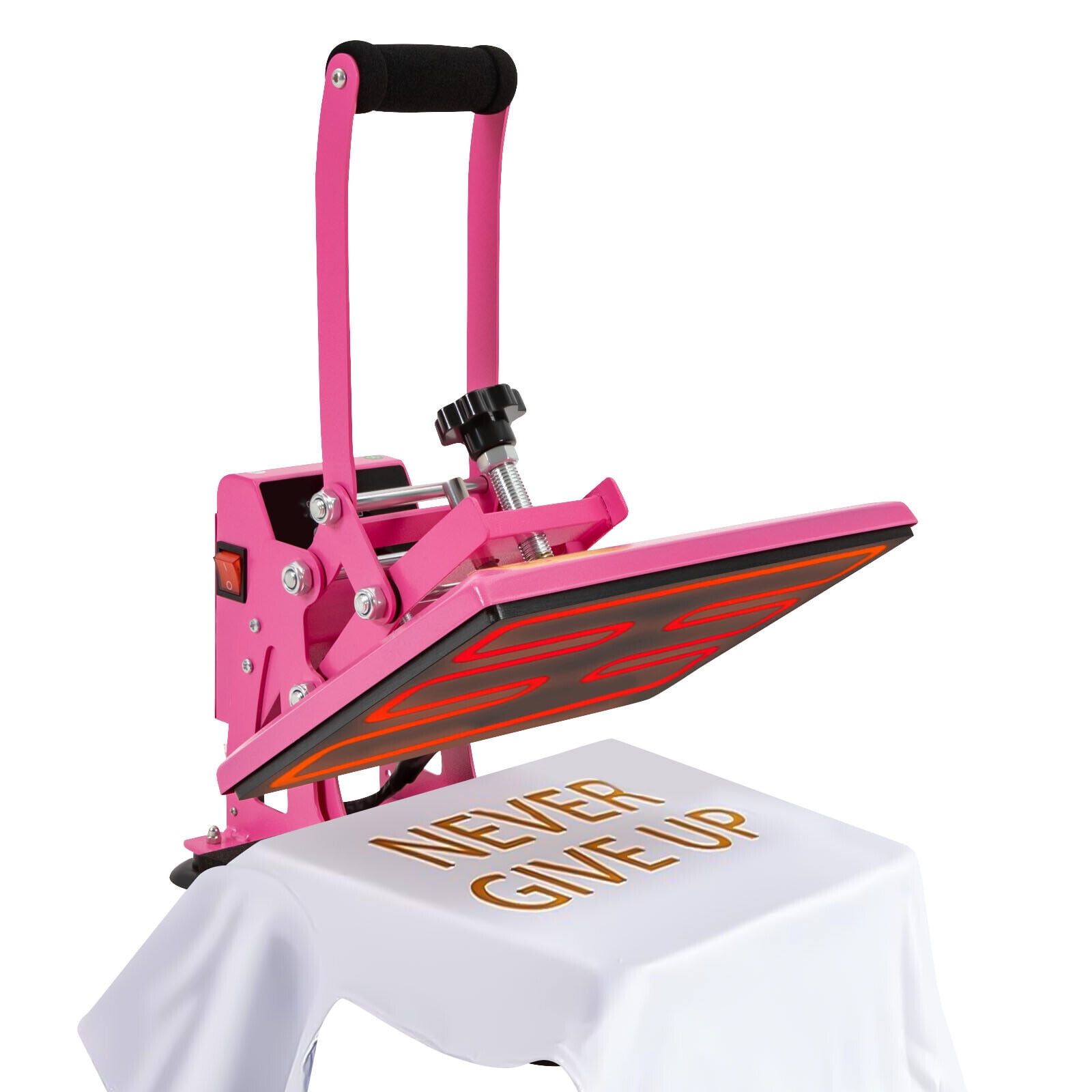 11.8*9 inches Heat Press Machine for DIY T Shirts/T Shirt Press Machine Pink