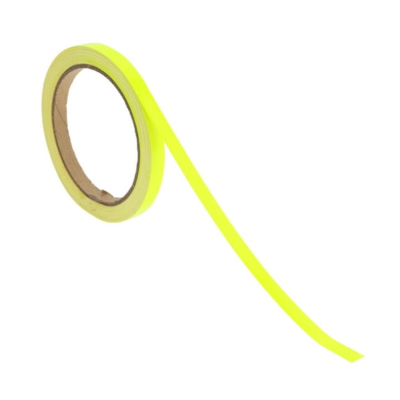 Unique Bargains Pinstripe Tape 0.35inch 32.81ft Car Stripes Pinstripe Decals Yellow 1Pc