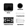 thumbnail image 3 of ROTO-Q 360 Cordless Rotisserie Kit w/Skewer Set for Grills, Ovens, Smokers - Non-Electric Spit Roaster - Gas or Charcoal BBQ - Kamado Joe Green Egg Kettle - Indoor Outdoor Cooking - Black, 3 of 9