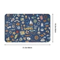 thumbnail image 2 of Bathroom Rugs Non Slip Washable - Marine Nautical Kitchen Mats for Floor, Area Rugs for Entryway Rugs Indoor, Laundry Bathroom Room Door Rug with Rubber Backing 20x31.5in, 2 of 8