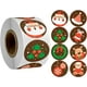 thumbnail image 1 of Pegatinas navideñas de Feliz Navidad, 500 unidades de pegatinas redondas de 1,5 pulgadas, rollo de etiquetas para suministros de fiesta de Navidad, tarjetas, sellos de sobres, galletas, etiquetas de c, 1 of 5