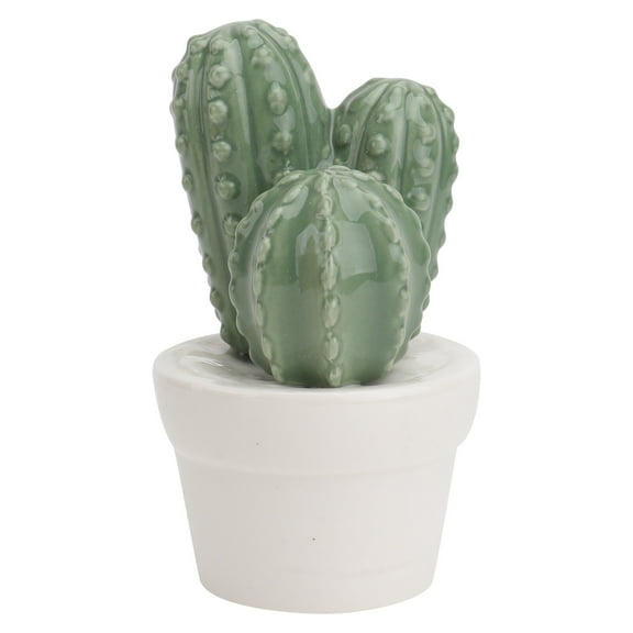 MERRYHAPY Ceramic Cactus Decor Artificial Bonsai Plant Green Indoor Home Office Decoration Ornament
