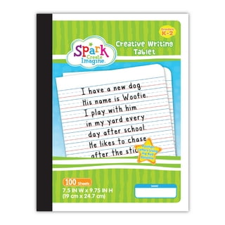 Spark Create Imagine Learn to Letter Writing Tablet Pad, Grades PK-1, 40  Pages, Journal, 10 x 8 (48087) 
