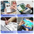 thumbnail image 2 of TiMOVO Stylus Pens for Touch Screens with Power Display, Fast Charge iPad Pencil Compatible with Apple iPad iPhone Android IOS Samsung Lenovo Tablets Smart Phone,Pink, 2 of 7