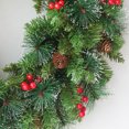 thumbnail image 2 of Colgantes de corona de cono de pino de Navidad artificial Guirnaldas de frutas rojas de Navidad (40 cm), 2 of 8