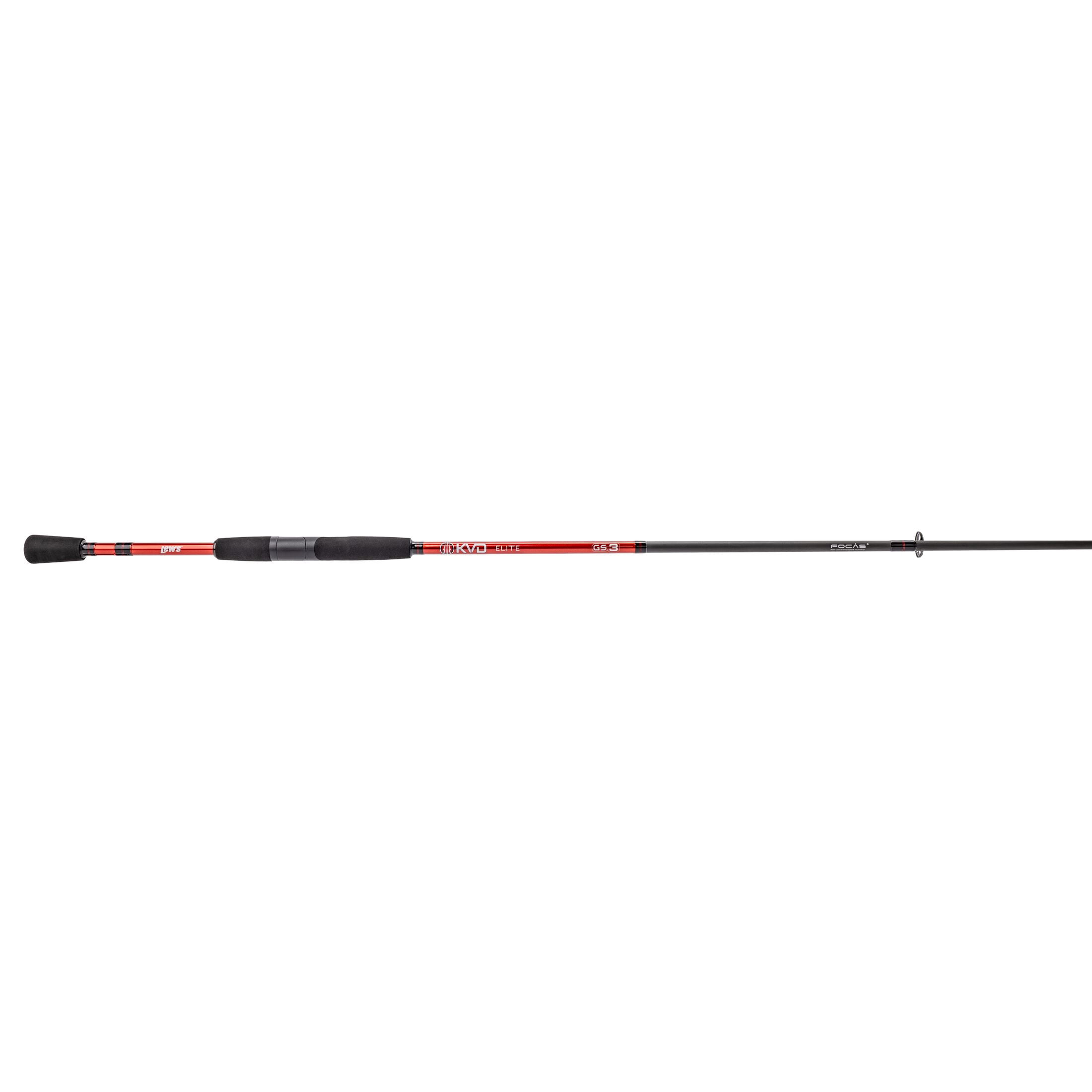 Lew’s KVD Elite Spinning Fishing Rod, 7-Foot 6-Inch, 1-Piece, Medium-Light Power, Extra-Fast Action