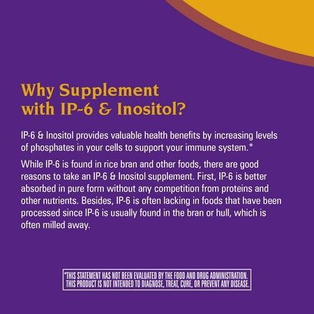 Nature's Way Cell Forté IP-6 & Inositol Supplement, Gluten-Free, Vegan, 240 Capsules