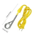 thumbnail image 3 of Meitianfacai Portable Immersion Water Heater 600W Fast Heating Rod For Cups And Small Containers Stainless Steel Electric Kettle Alternative With Foldable Plug (Yellow), 3 of 6