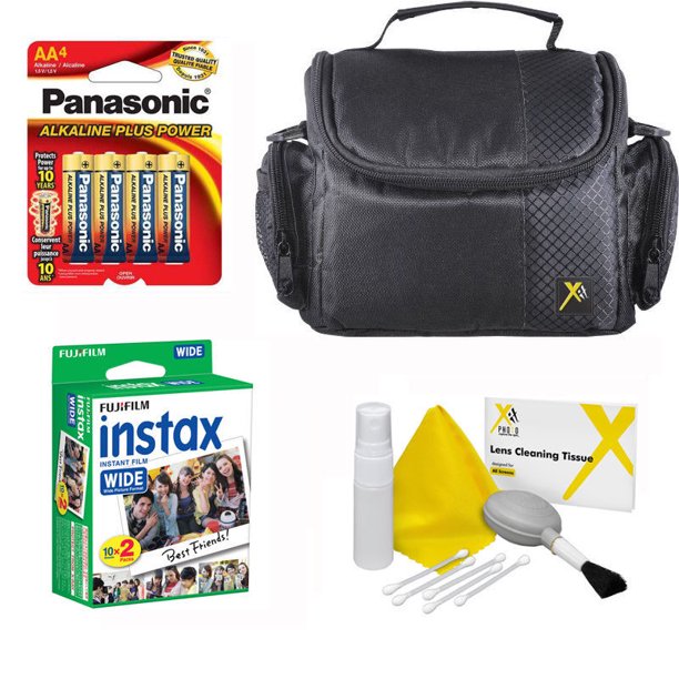 Starter Kit for Fuji instax Wide 300 Camera 20 Prints Film + Case